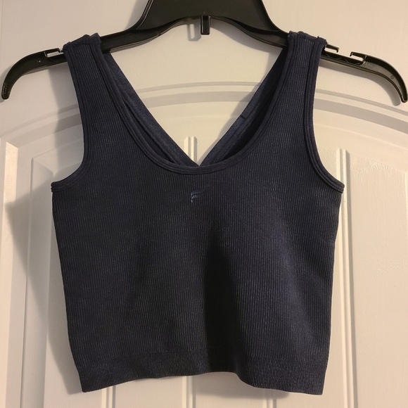 Fabletics Cloud Seamless V Neck Crop Tank XS - Picture 2 of 5
